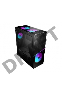 Компьютерный корпус MSI MPG SEKIRA 500X, Global, 1xTypeC, 4xUSB 3.0, 1xARGB Fan, Tempered Glass Window