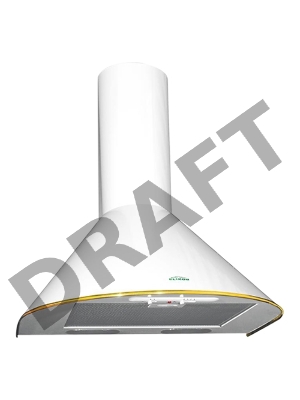 Вытяжка каминная Elikor Эпсилон 60П-430-П3Л белый/золотистый управление: ползунковое (1 мотор)