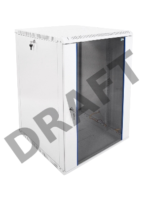 Шкаф телеком. настенный разборный 18U (600х650) дверь стекло (ШРН-Э-18.650) (1 коробка)