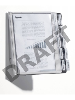 Дисплейная система Durable Sherpa 563122 настенная модуль/10 панелей/10 табуляторов