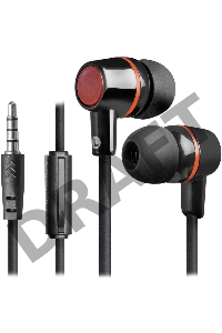 Наушники DEFENDER Pulse 428 черный, вставки 63428