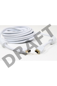 Кабель HDMI 19M/M ver 2.0, 10М, 2 фильтра, белый  Aopen <ACG711DW-10M>     