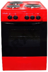 Плита Электрическая Лысьва ЭП 301 МС вишневый эмаль (без крышки)