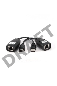 Кабель Gembird UAE-30M USB 2.0 кабель удлинительный AM/AF/RJ45Fx2  по витой паре