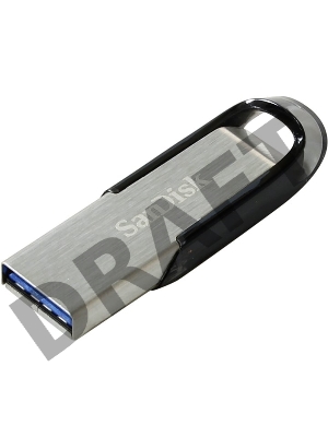 Флеш Диск Sandisk 128Gb Cruzer Ultra Flair SDCZ73-128G-G46 USB3.0 серебристый/черный