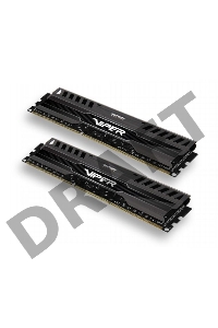 Модуль памяти Patriot DIMM DDR3 VIPER3 16Gb KIT (8GbX2) 1600MHz CL9 [PV316G160C9K] Black