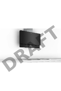 Вытяжка для настенного монтажа Bosch Серия 8 DWF97RV60B, ширина 90 см, черный