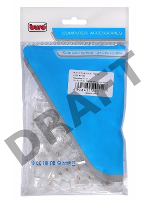 Коннектор RJ-12 Buro TLUS-037 (RJ-12)/100 6p6c phone/100шт