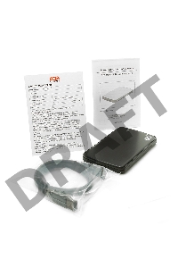 Внешний корпус для HDD/SSD AgeStar 3UB2A12 SATA пластик/алюминий черный 2.5