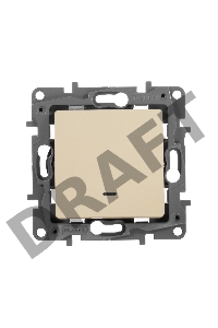 Переключатель с подсветкой, авт., 10AX, сл.кость ETIKA Переключатель с подсветкой, авт., 10AX, сл.кость