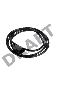 Шнур питания с заземл. IEC 60320 C13/IEC 60320 C14, 10А/250В (3x1,0), длина 1,8 м. (R-10-Cord-C13-C14-1.8)