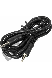 Кабель аудио 1.5м Jack/Jack 3.5мм Ningbo male/male, черный, JAAC002-1.5