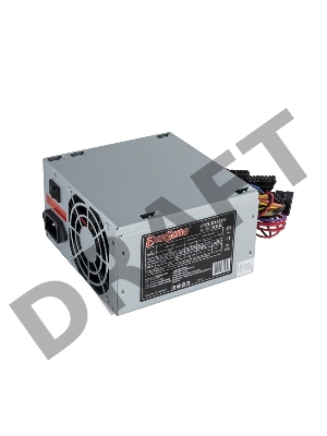 Блок питания Exegate EX219182RUS-S AB350, ATX, SC, 8cm fan, 24p+4p, 3*SATA, 2*IDE, FDD + кабель 220V с защитой от выдергивания