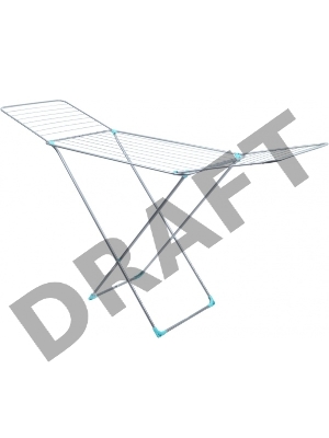 Сушилка для белья  НИКА напольная 20м, серебро, складная (200х55х96) СБ2