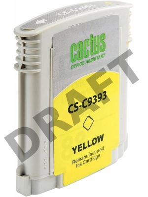 Картридж струйный Cactus CS-C9393 желтый для №88 HP Officejet Pro K550 (29ml)