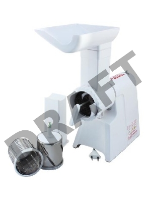 Мясорубка Мастерица КЭМ-02, г. Киров, с овощерезкой, производительность 40 кг/час, 3 скорости, максимальная мощность 600 Вт