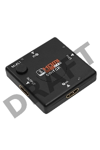 Переключатель гнездо HDMI на 3 гнезда HDMI, без питания, пластик  REXANT