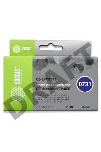 Картридж струйный Cactus CS-EPT0731 черный для Epson Stylus С79/ C110/ СХ3900/ CX4900/ CX5900 (11,4m