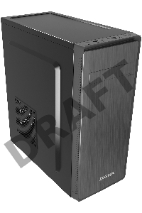 Корпус Digma DC-ATX100-U2 черный без БП ATX 2xUSB2.0 audio