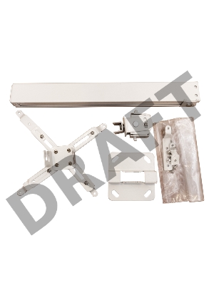 Крепление для проектора, с квадратной штангой, от потолка 30-50см, цв. белый