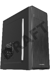 Корпус Digma DC-ATX100-U2 черный без БП ATX 2xUSB2.0 audio