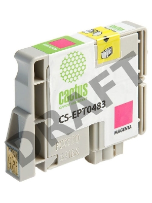 Картридж струйный Cactus CS-EPT0483 пурпурный для Epson Stylus Photo R200/ R220/ R300 (14,4ml)