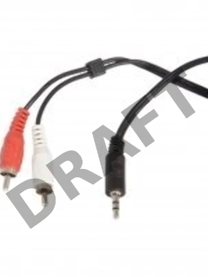 Кабель аудио Ningbo 2хRCA (m)/Jack 3.5 (m) 1.5м. черный (JAAC010-1.5)      