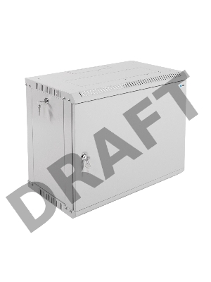 Шкаф телеком. настенный разборный 9U (600х350) дверь металл (ШРН-Э-9.350.1)