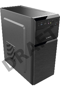 Корпус Digma DC-ATX101-U2 черный без БП ATX 2xUSB2.0 audio