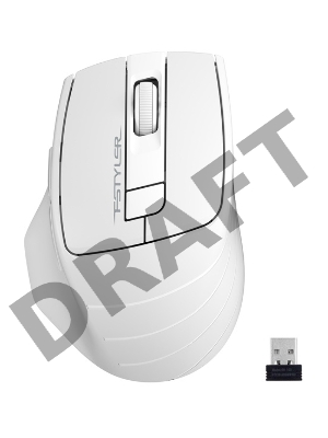 Мышь A4Tech Fstyler FG30 белый/серый оптическая (2000dpi) беспроводная USB (5but)