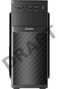 Корпус Digma DC-ATX200-U3 черный без БП ATX 2xUSB2.0 audio
