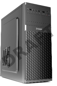 Корпус Digma DC-ATX200-U3 черный без БП ATX 2xUSB2.0 audio