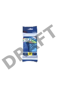 Наклейка ламинированная TZ-E561 (36 мм черн/син, аналог TZ-561)