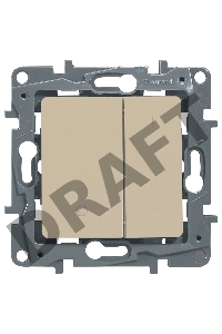 Светорегулятор нажимной 400Вт, сл. кость ETIKA Светорегулятор нажимной 400Вт, сл. кость