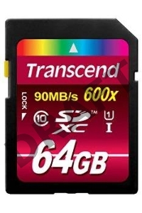 Флеш карта SDXC 64Gb Class10 Transcend TS64GSDXC10U1 BULK w/o adapter