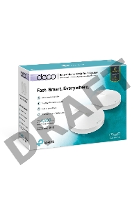 Роутер беспроводной TP-Link Deco M9 Plus (DECO M9 PLUS(2-PACK)) AC2200 10/100/1000BASE-TX белый (упак.:2шт)