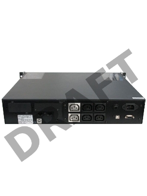 Источник бесперебойного питания Powercom King Pro RM KIN-1200AP LCD 720Вт 1200ВА черный