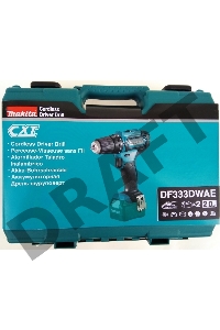 Дрель-шуруповерт Makita DF333DWAE аккум. патрон:быстрозажимной (кейс в комплекте)