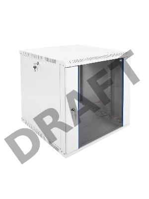 Шкаф телеком. настенный разборный 12U (600х650) дверь стекло (ШРН-Э-12.650)
