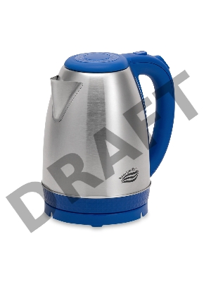 Чайник электрический Великие реки Амур-1 синий, 1,8л, нержавейка