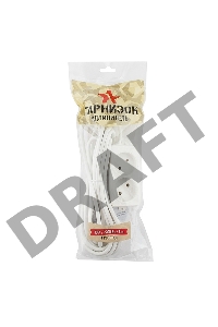 Сетевые фильтры Gembird Удлинитель Гарнизон EL-NL2-W-5, 2 розетки, допустимый ток 10А, длина 5м. 