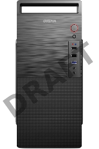 Корпус Digma DC-MATX101-U2 черный без БП mATX 1x80mm 1x92mm 2x120mm 2xUSB2.0 audio
