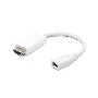 Переходник miniDisplayPort - HDMI, Cablexpert A-mDPF-HDMIM-001-W, 20F/19M, длина 10см, белый, пакет