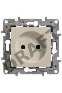 Розетка 2К винты, сл. кость ETIKA 