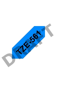 Наклейка ламинированная TZ-E561 (36 мм черн/син, аналог TZ-561)