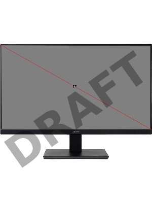 Монитор ACER Vero V277Ubmiipxv 27'', ZeroFrame Yes, Black Matt, 35% PCR, 16:9, IPS, 2560x1440, 4 (G2G)ms, 350cd, 75Hz, 178°/178°,VESA 100x100, 2Wx2, 2xHDMI(1.4) + 1xDP(1.2) + Audio