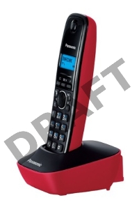 Телефон Panasonic KX-TG1611RUR (красный) {АОН, Caller ID,12 мелодий звонка,подсветка дисплея,поиск трубки}