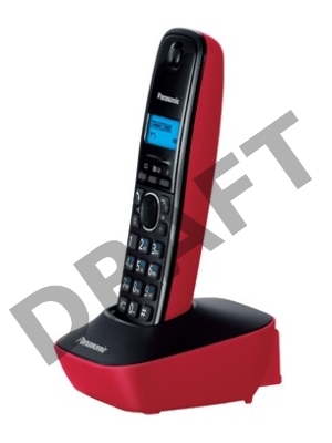 Телефон Panasonic KX-TG1611RUR (красный) {АОН, Caller ID,12 мелодий звонка,подсветка дисплея,поиск трубки}