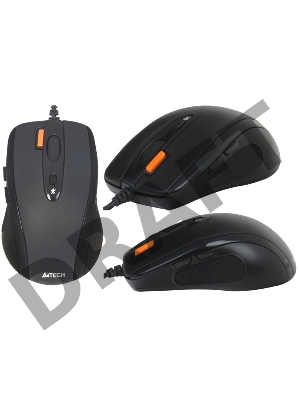 Мышь A4Tech N-70FX-1 (BLACK)  USB, 4+1 кл.-кн.,провод.мышь