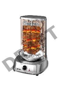 Шашлычница электрическая  Mystery MOT-3320 2000Вт серебристый